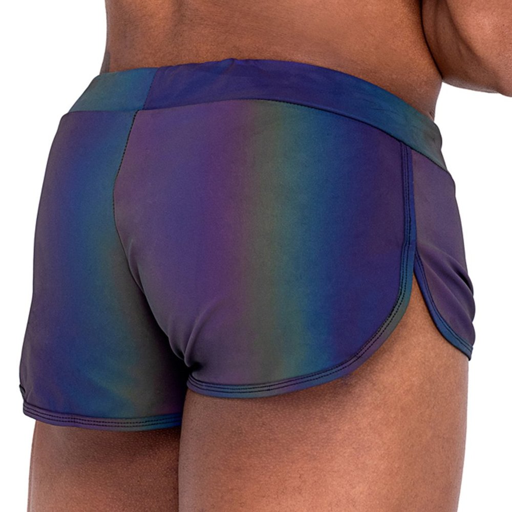 Reflective Runner Style Shorts with Drawstring - Picture 4 of 15